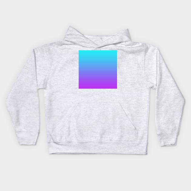 Lovely Teal to Purple Gradient Kids Hoodie by Whoopsidoodle